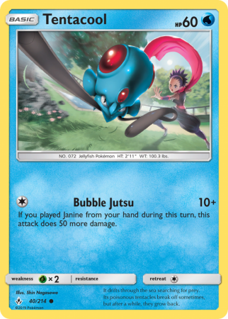 Tentacool 40/214 Sun & Moon Unbroken Bonds