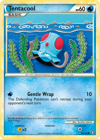 Tentacool 80/102 HeartGold & SoulSilver HS—Triumphant