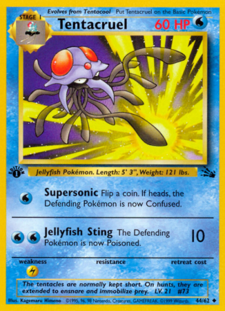 Tentacruel 44/62 Base Fossil