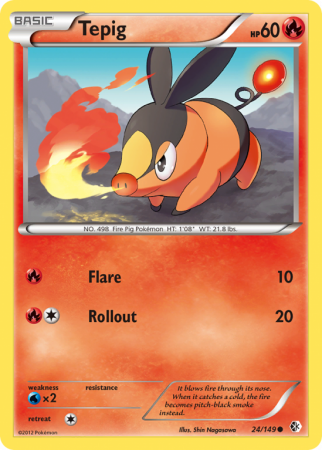 Tepig 24/149 Black & White Boundaries Crossed