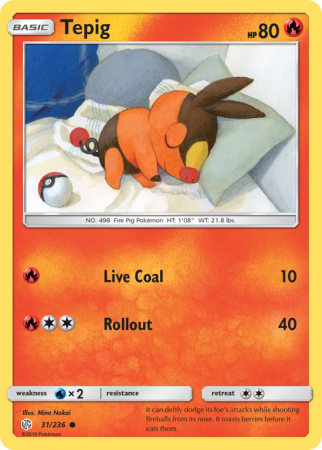 Tepig 31/236 Sun & Moon Cosmic Eclipse