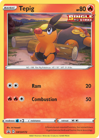 Tepig SWSH172/103 Sword & Shield SWSH Black Star Promos