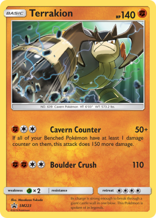 Terrakion SM223/156 Sun & Moon SM Black Star Promos