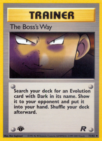The Boss's Way 73/83 Base Team Rocket
