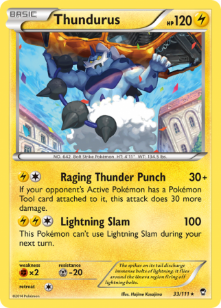 Thundurus 33/111 XY Furious Fists