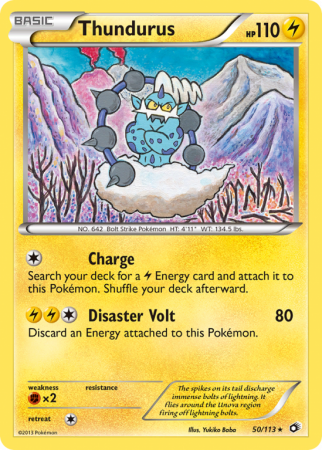 Thundurus 50/113 Black & White Legendary Treasures