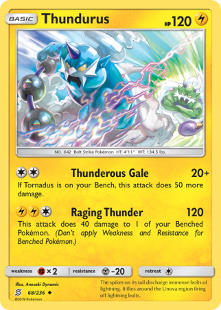Thundurus 68/236 Sun & Moon Unified Minds