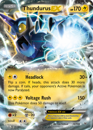 Thundurus-EX 26/108 XY Roaring Skies