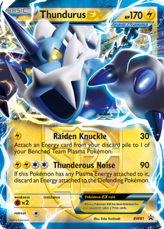 Thundurus-EX BW81/101 Black & White BW Black Star Promos