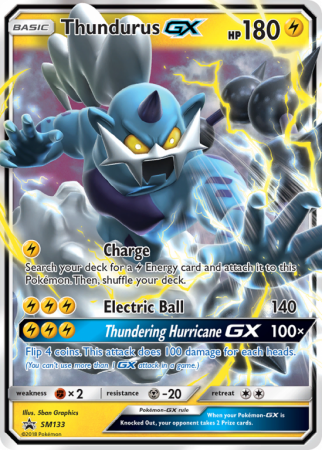 Thundurus-GX SM133/156 Sun & Moon SM Black Star Promos
