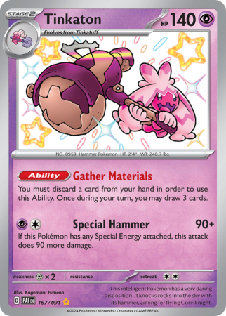 Tinkaton 167/91 Scarlet & Violet Paldean Fates