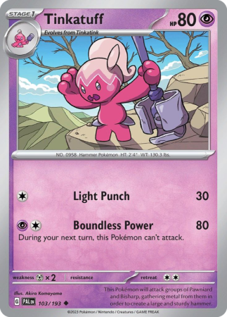 Tinkatuff 103/193 Scarlet & Violet Paldea Evolved