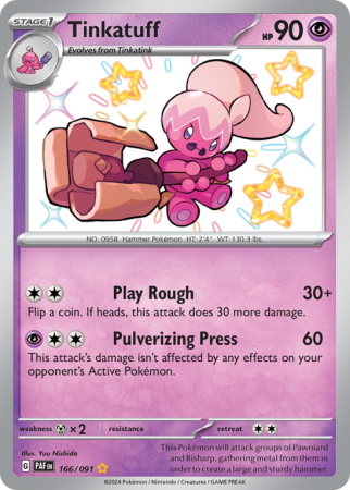 Tinkatuff 166/91 Scarlet & Violet Paldean Fates