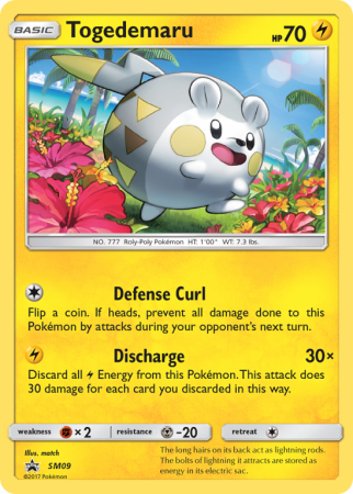 Togedemaru SM09/156 Sun & Moon SM Black Star Promos