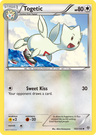 Togetic 103/135 Black & White Plasma Storm