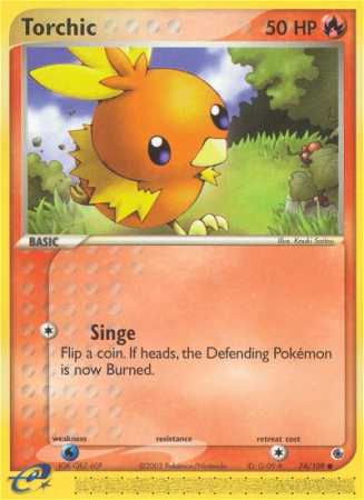 Torchic 74/109 EX Ruby & Sapphire