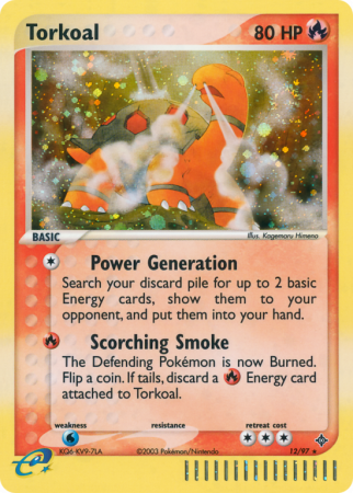 Torkoal 12/97 EX Dragon