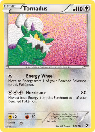 Tornadus 108/113 Black & White Legendary Treasures