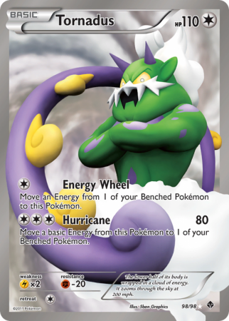 Tornadus 98/98 Black & White Emerging Powers