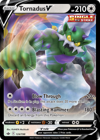 Tornadus V 124/198 Sword & Shield Chilling Reign