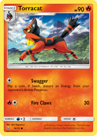Torracat 16/73 Sun & Moon Shining Legends