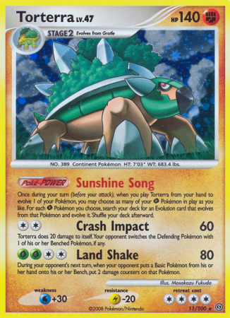 Torterra 11/100 Diamond & Pearl Stormfront