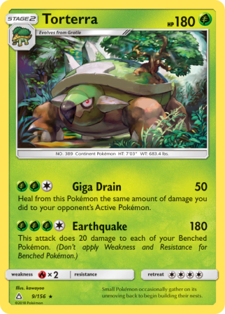 Torterra 9/156 Sun & Moon Ultra Prism