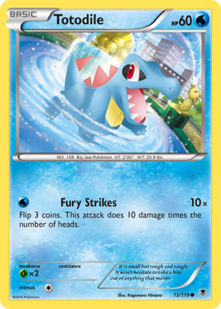 Totodile 15/119 XY Phantom Forces