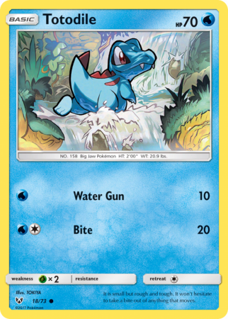 Totodile 18/73 Sun & Moon Shining Legends