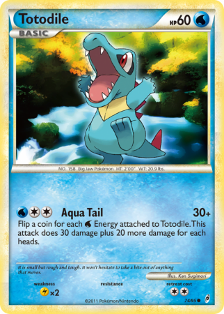 Totodile 74/106 HeartGold & SoulSilver Call of Legends