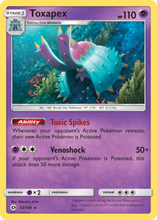 Toxapex 63/149 Sun & Moon Sun & Moon