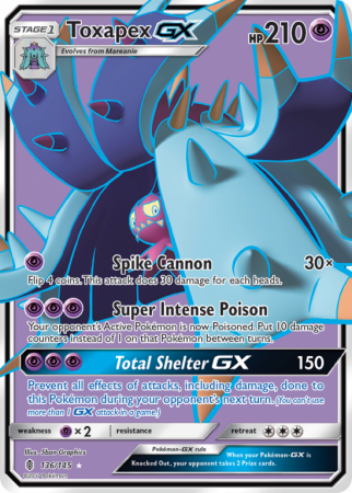 Toxapex-GX 136/145 Sun & Moon Guardians Rising