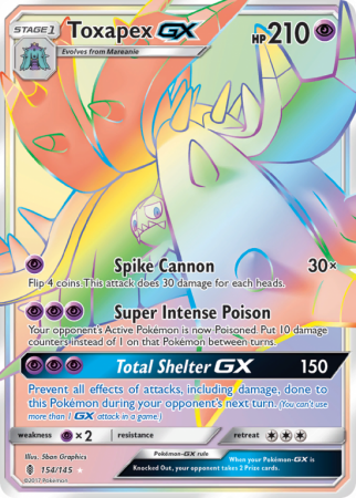 Toxapex-GX 154/145 Sun & Moon Guardians Rising