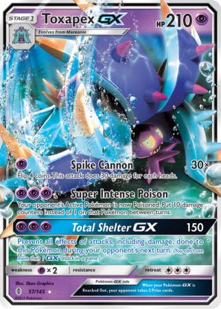 Toxapex-GX 57/145 Sun & Moon Guardians Rising