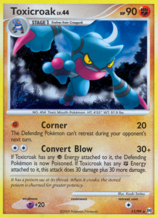 Toxicroak 11/99 Platinum Arceus