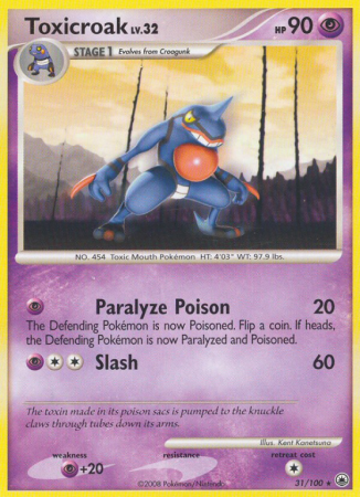 Toxicroak 31/100 Diamond & Pearl Majestic Dawn