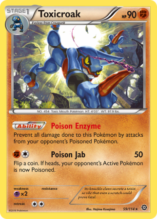 Toxicroak 59/114 XY Steam Siege