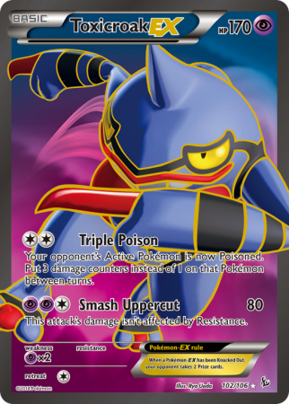 Toxicroak-EX 102/106 XY Flashfire