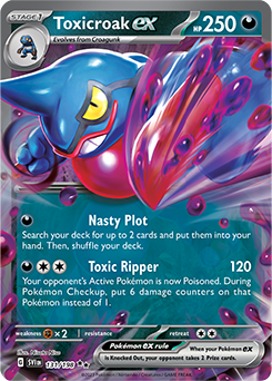 Toxicroak ex 131/198 Scarlet & Violet Scarlet & Violet