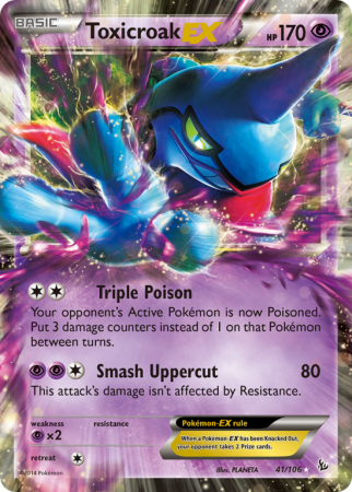 Toxicroak-EX 41/106 XY Flashfire