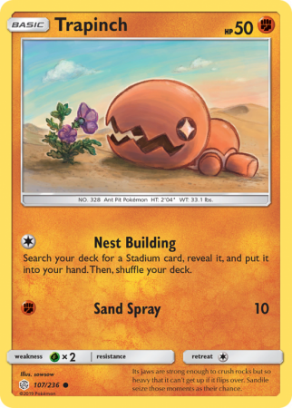 Trapinch 107/236 Sun & Moon Cosmic Eclipse