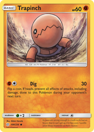 Trapinch 108/236 Sun & Moon Cosmic Eclipse