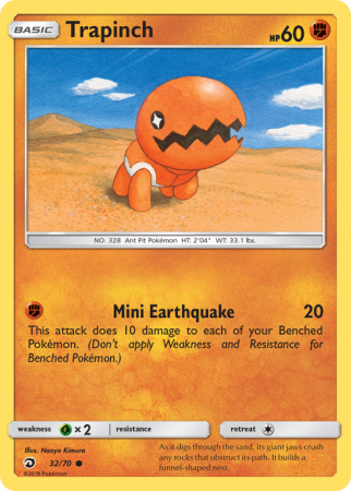 Trapinch 32/70 Sun & Moon Dragon Majesty