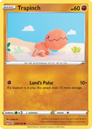 Trapinch 89/189 Sword & Shield Darkness Ablaze