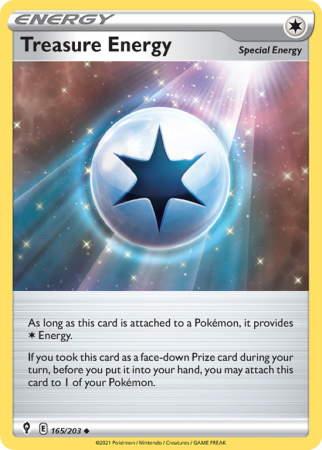Treasure Energy 165/203 Sword & Shield Evolving Skies