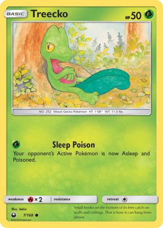 Treecko 7/168 Sun & Moon Celestial Storm
