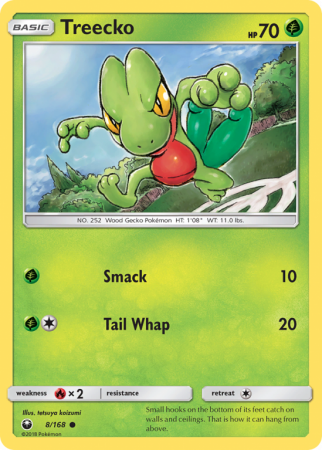 Treecko 8/168 Sun & Moon Celestial Storm