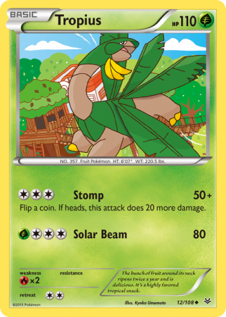 Tropius 12/108 XY Roaring Skies