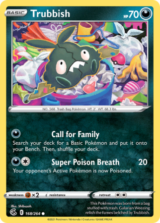 Trubbish 168/264 Sword & Shield Fusion Strike