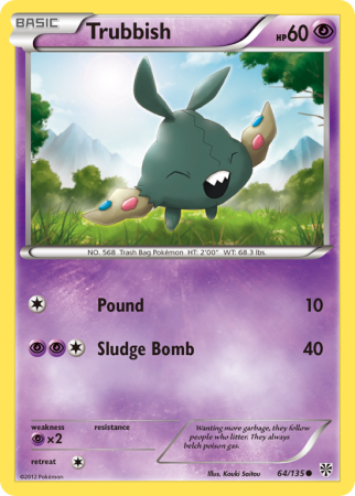 Trubbish 64/135 Black & White Plasma Storm